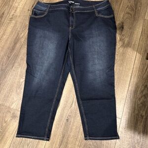 Lane Bryant Genius Fit Women's Deep Indigo Straight Leg Jeans